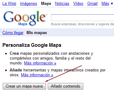 Crear mapa nuevo