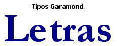 Tipos Garamond