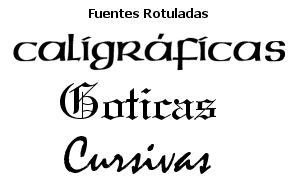 Fuentes Rotuladas