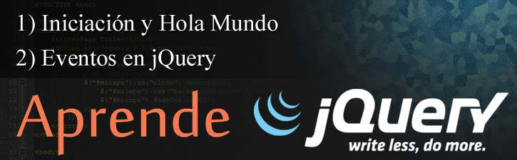 Aprende jQuery, introducción y eventos