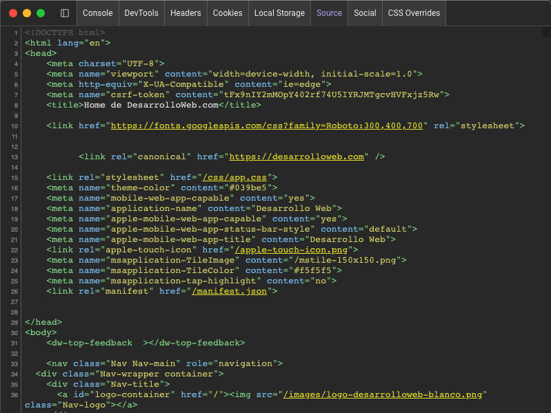 Sizzy, developer tools integradas en sizzy